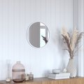 Flash Furniture 16" Round Silver Metal Framed Accent Wall Mirror HFKHD-6GD-CRE8-891315-GG
